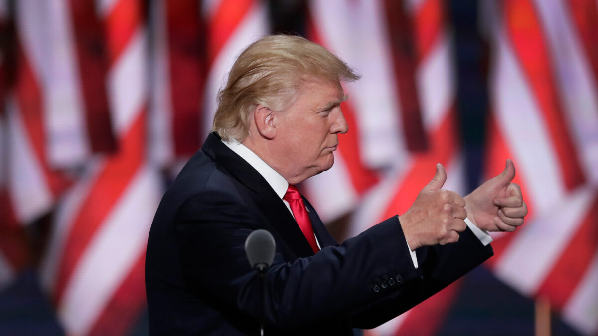 Donald Trump se presenta como el candidato presidencial de la ley y el orden