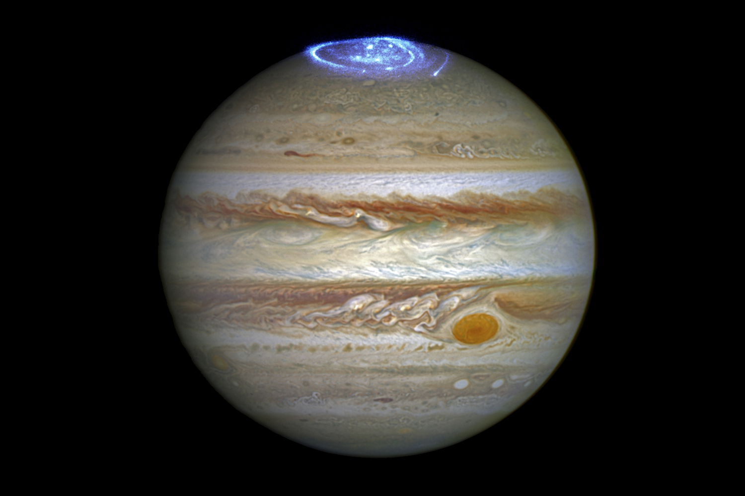 Así es una aurora boreal en Júpiter