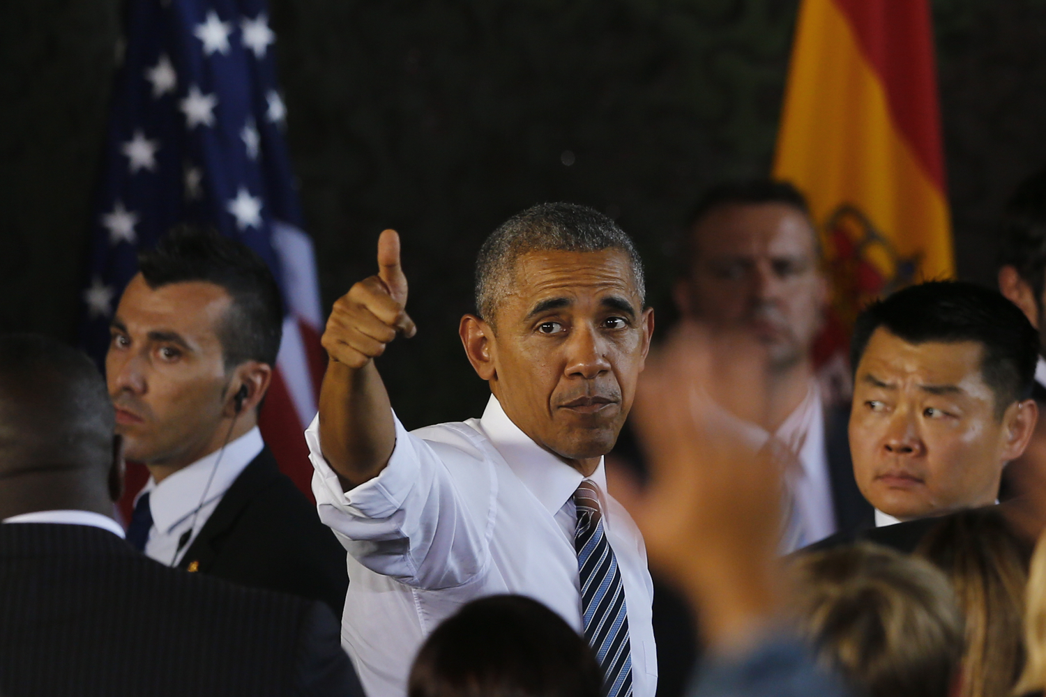 La visita express de Obama a España: jamón, una limusina de siete toneladas y el chasco de los sevillanos