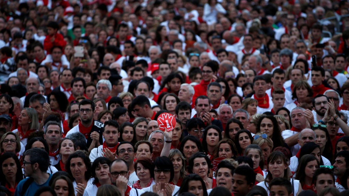 Pamplona grita «basta» a las agresiones sexuales en San Fermín