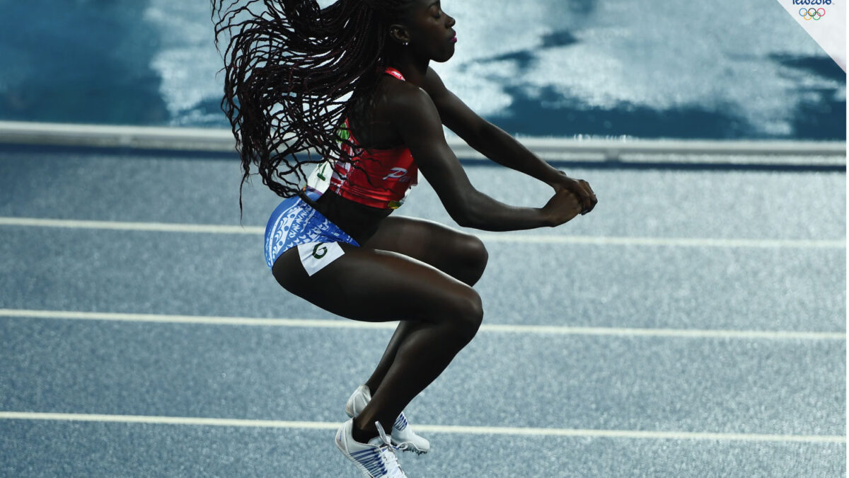 Ritmo latino en la pista de atletismo