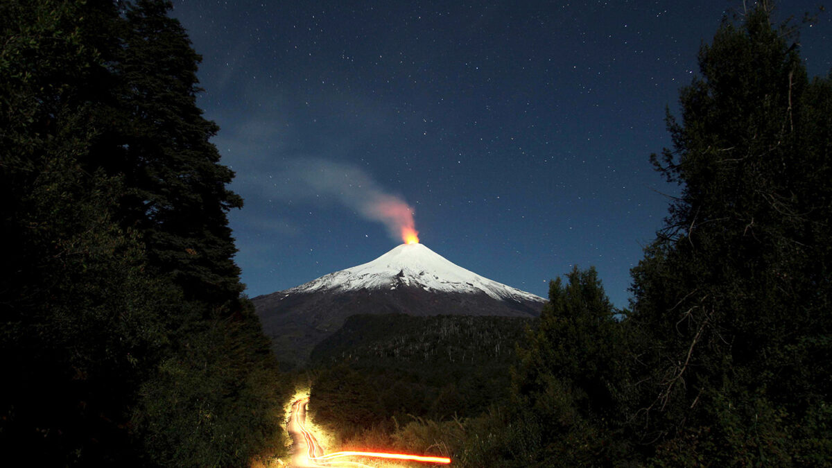 El particular río de lava del volcán Villarrica