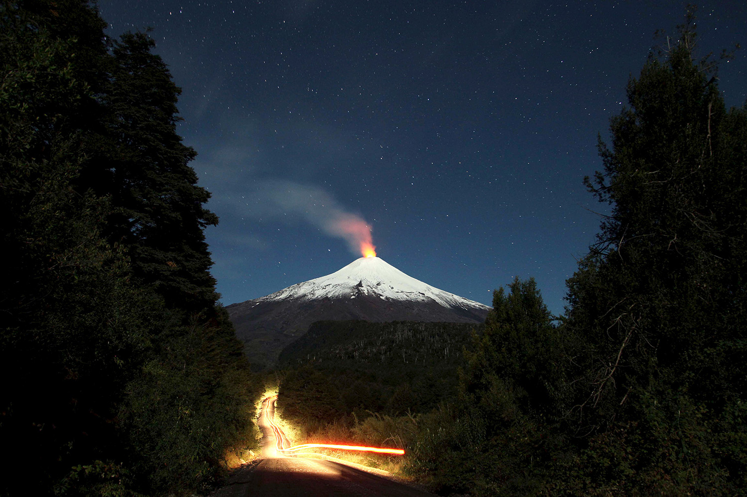El particular río de lava del volcán Villarrica
