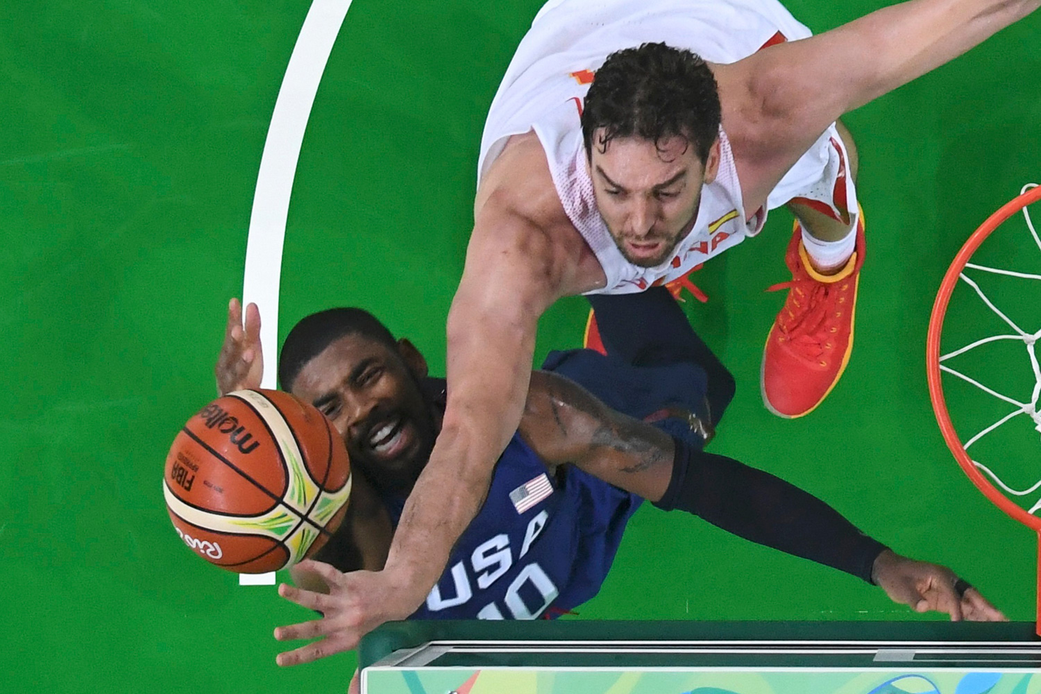 La selección española de baloncesto masculino cae ante Estados Unidos