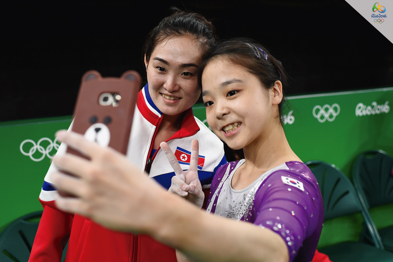 El selfie que une a las dos Coreas