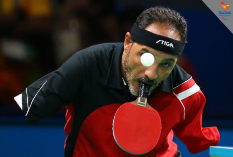 Ibrahim Hamadtou, el hombre que juega a ping pong sin manos
