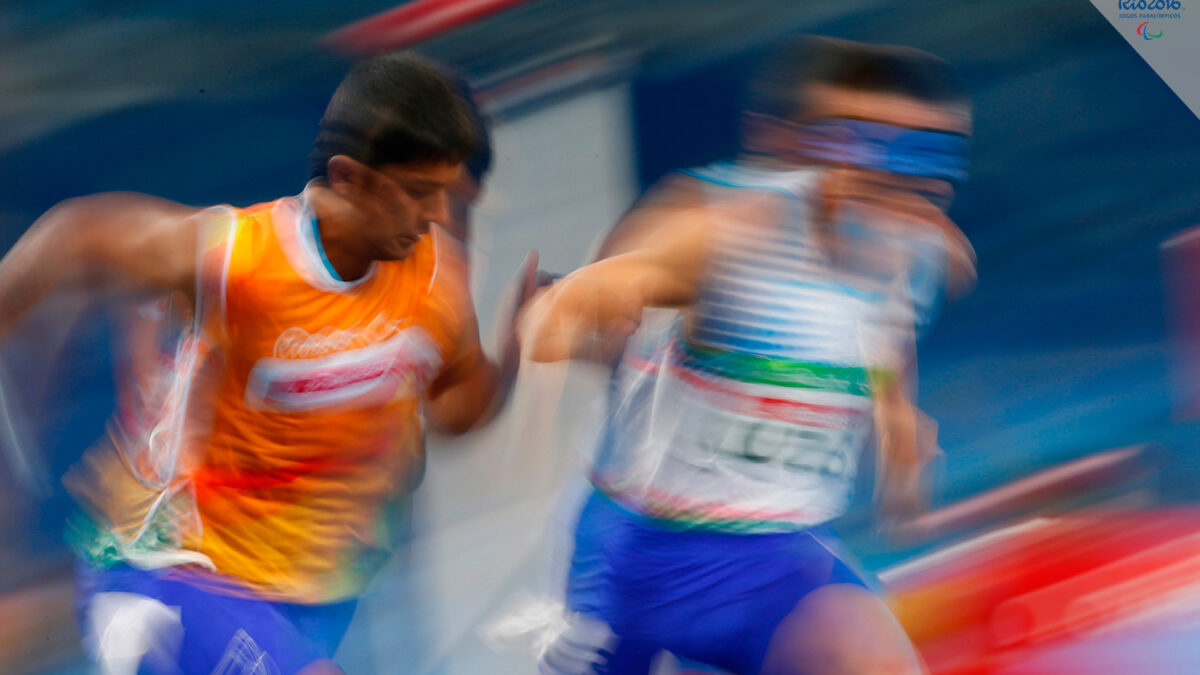 Correr con los ojos tapados