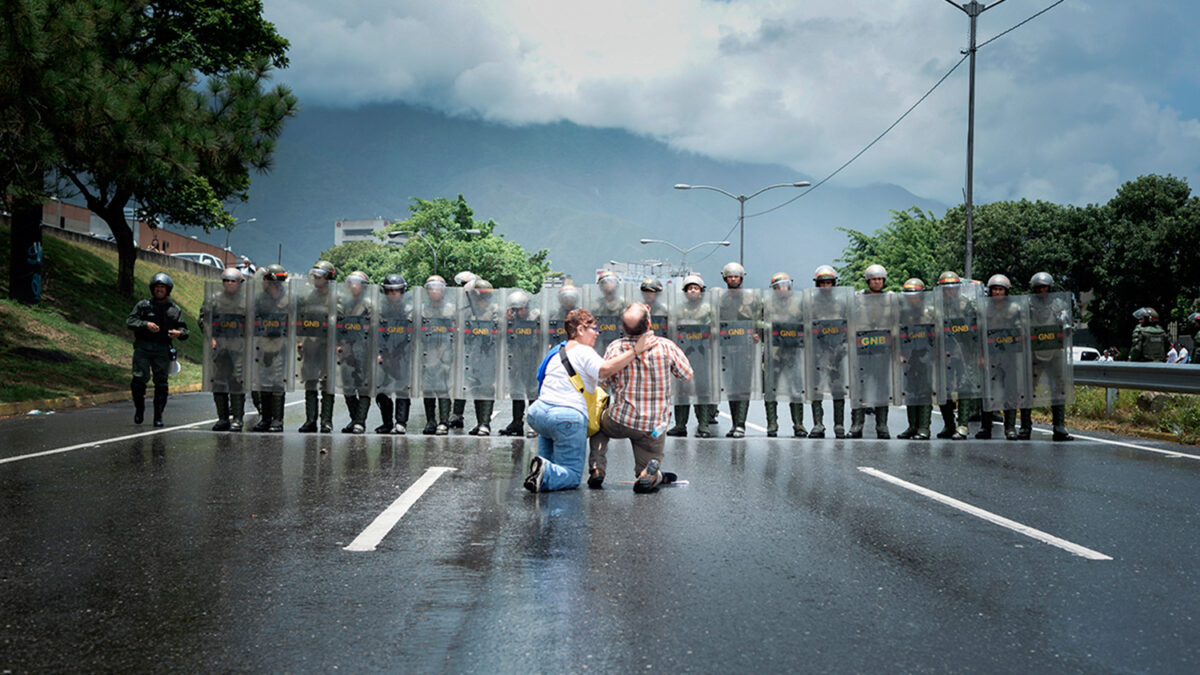 Varios detenidos en choques callejeros tras la ‘Toma de Caracas’