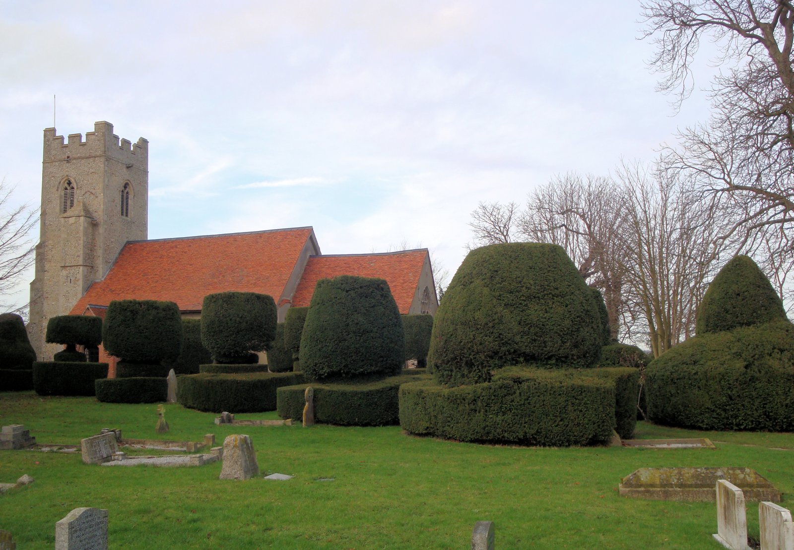 Iglesia y cementerio de Borley en la actualidad.