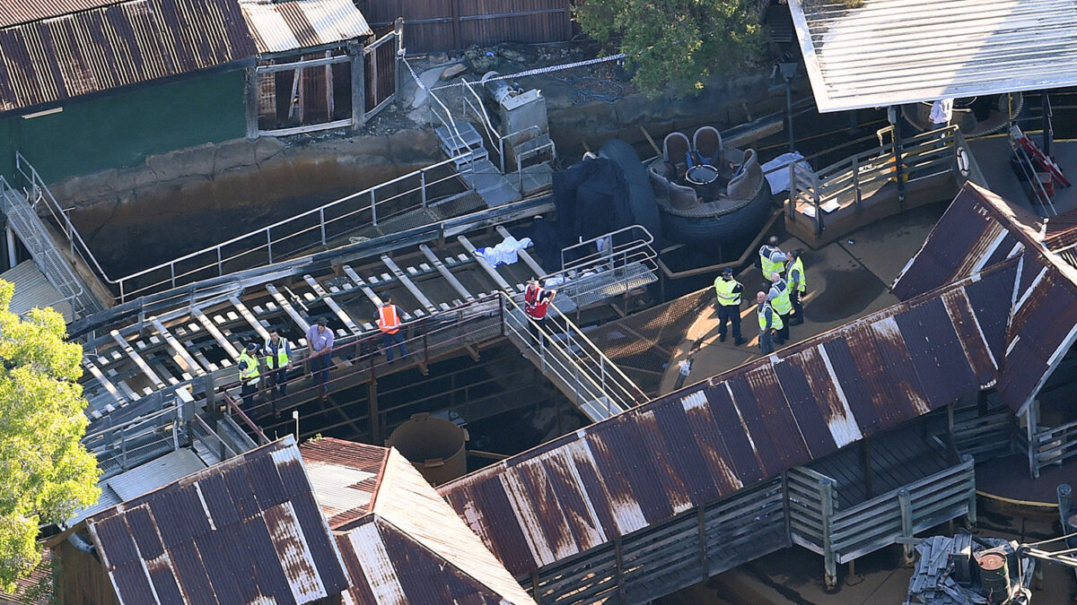 Cuatro personas fallecen en ‘Los rápidos’ del parque de atracciones más grande de Australia