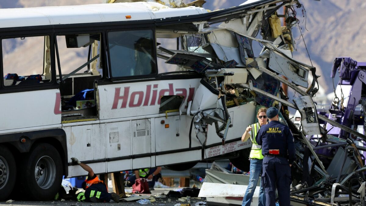 Accidente mortal de un autobús turístico en California