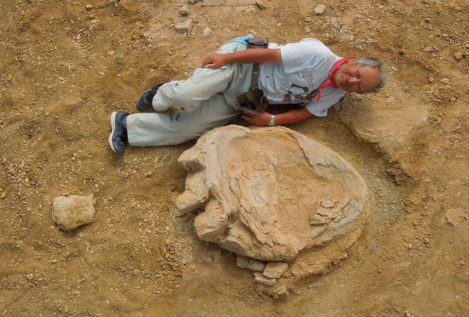 Paleontólogos descubren una de las huellas de dinosaurio más grandes del mundo