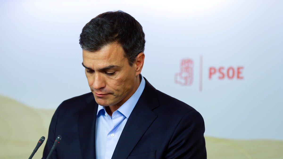 Pedro Sánchez dimite como secretario general del PSOE