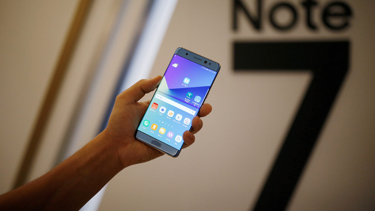 Samsung deja de fabricar el Galaxy Note 7 ante los problemas de su batería