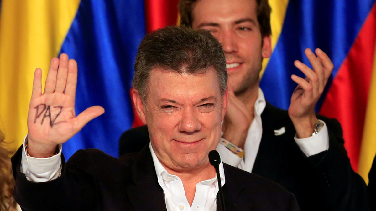 El presidente colombiano Juan Manuel Santos, premio Nobel de la Paz