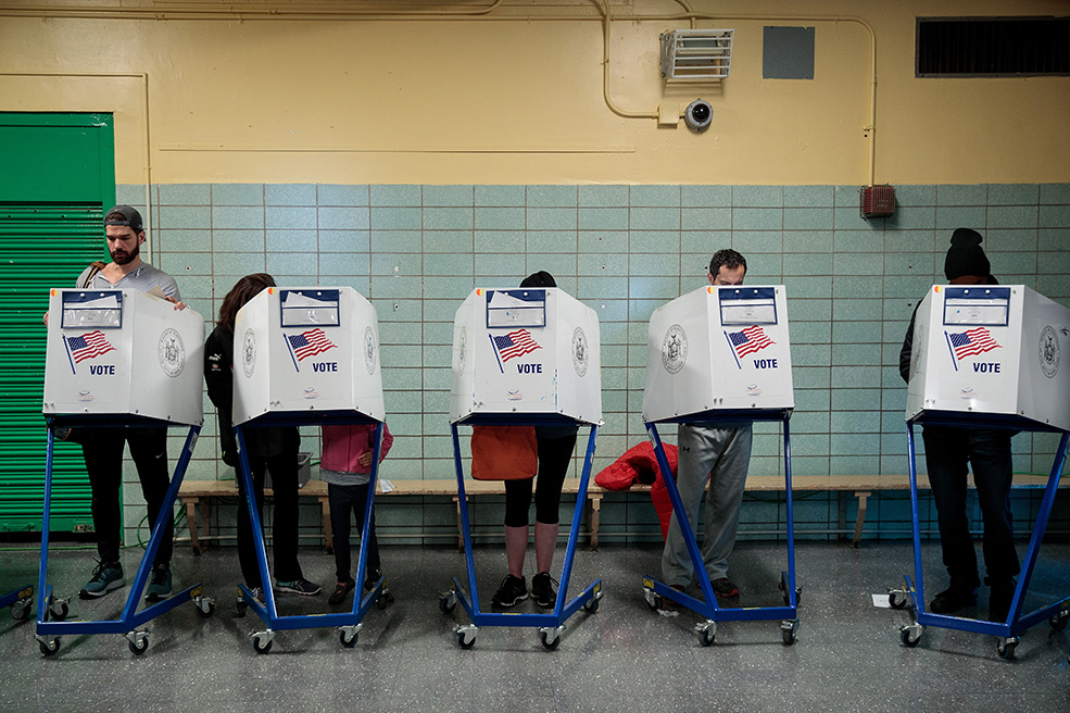 De los cerca de 325 millones de estadounidenses con derecho a voto, tan sólo están registrados para para votar unos 219 millones. (Foto: Drew Angerer / GETTY IMAGES NORTH AMERICA / AFP)