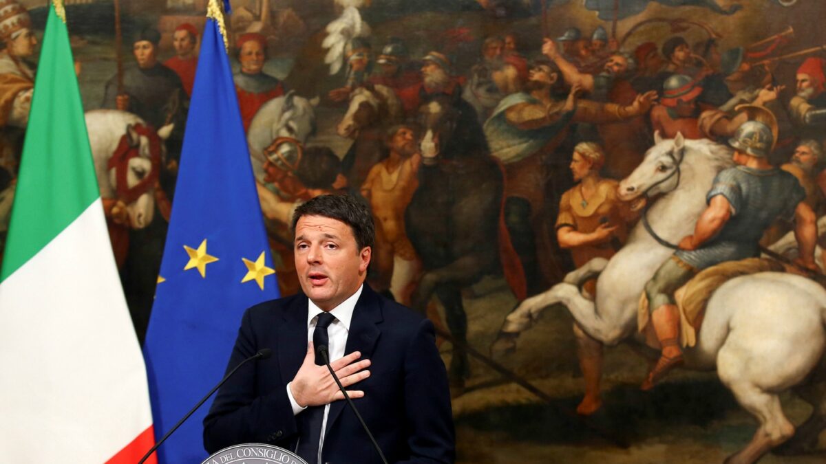 Renzi formaliza su renuncia como primer ministro italiano tras aprobarse los presupuestos