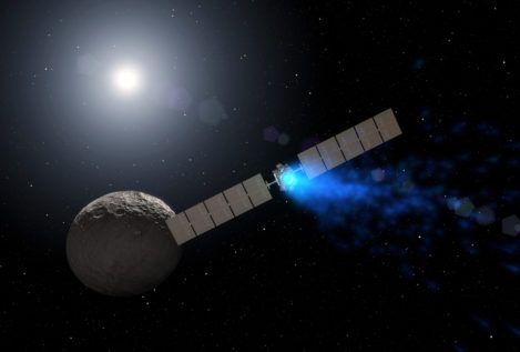 Detectan agua helada en los cráteres oscuros del planeta Ceres