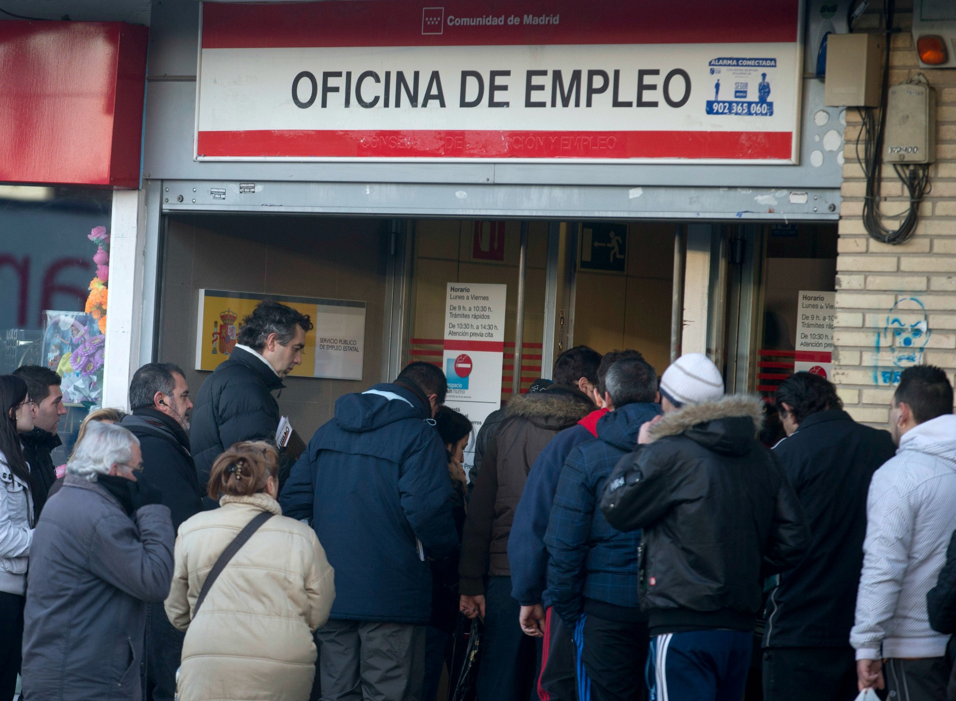 El paro se sitúa en la tasa más baja de los últimos siete años en España