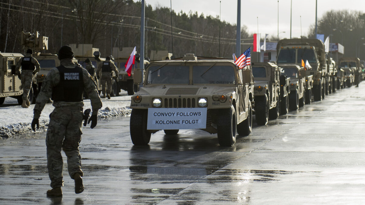 Llega a Polonia el mayor convoy de fuerzas norteamericanas en Europa desde el fin de la Guerra Fría