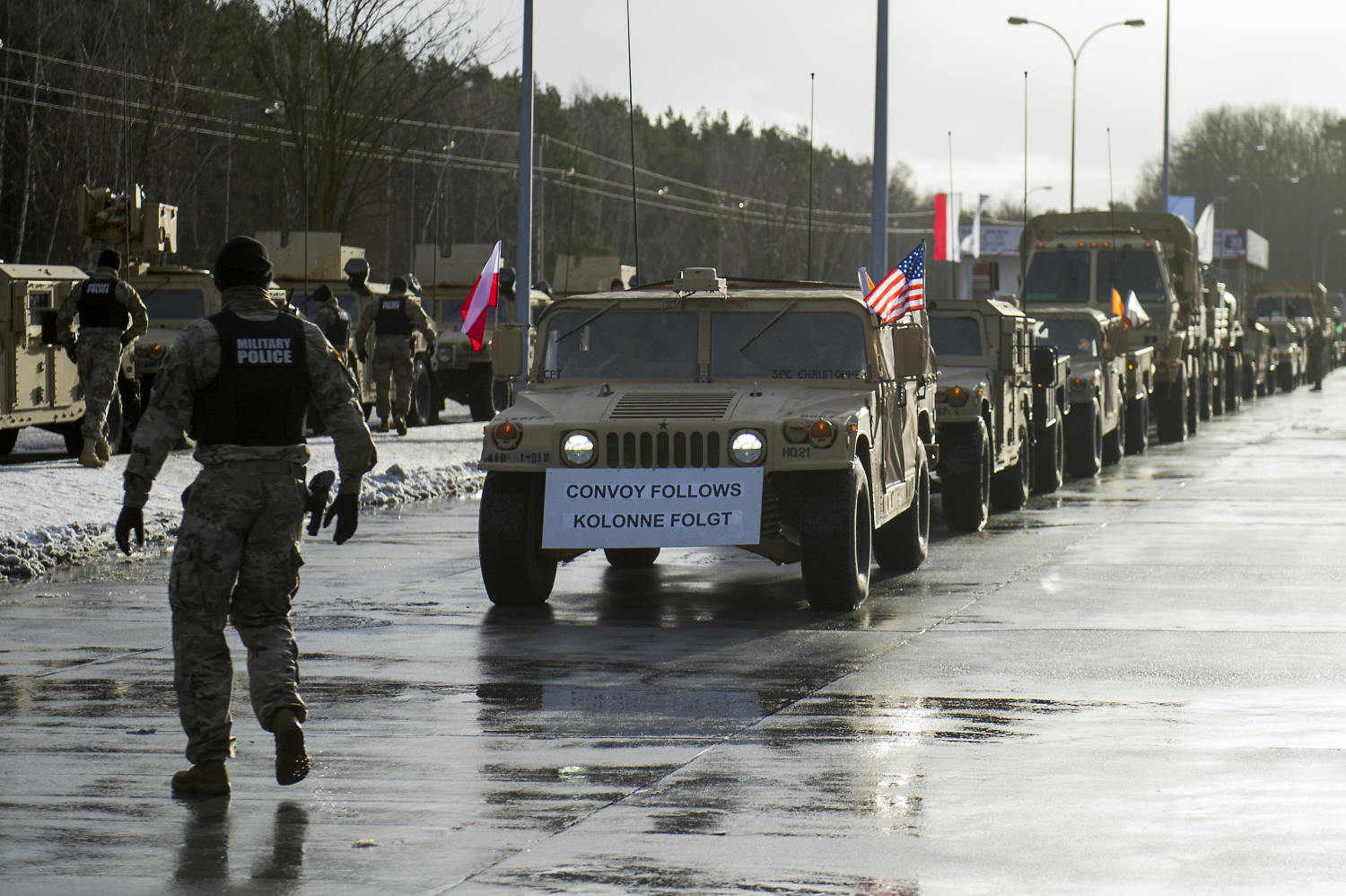 Llega a Polonia el mayor convoy de fuerzas norteamericanas en Europa desde el fin de la Guerra Fría