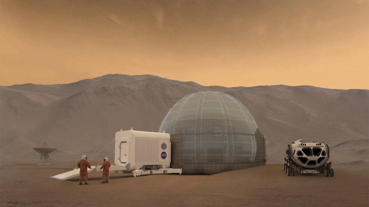 El inesperado material con el que la NASA planea construir sus casas en Marte