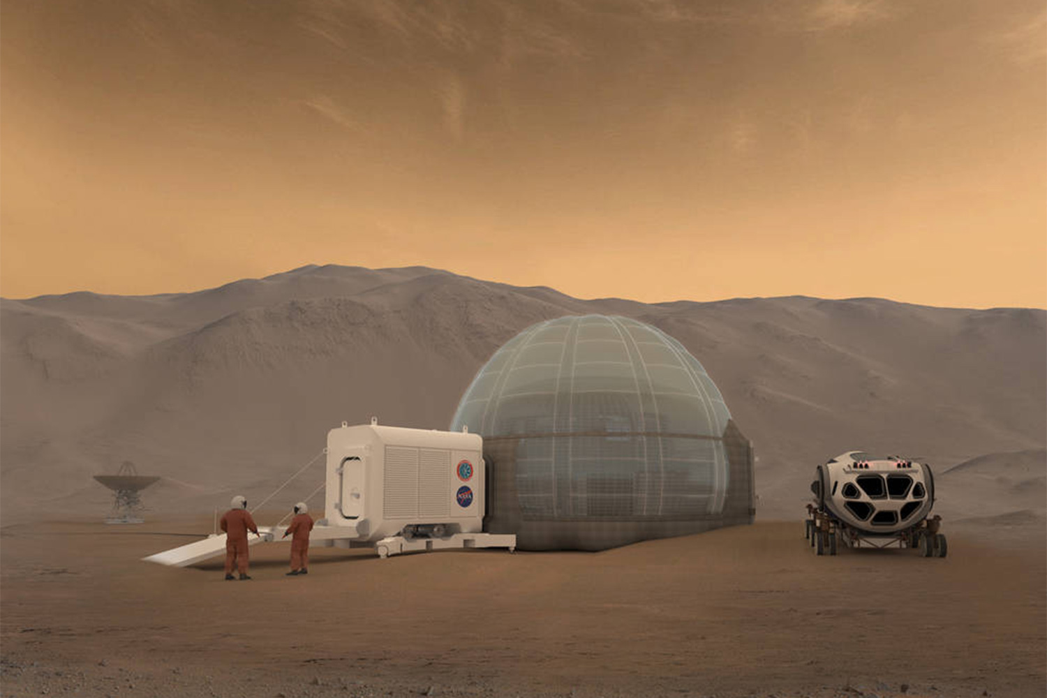 El inesperado material con el que la NASA planea construir sus casas en Marte