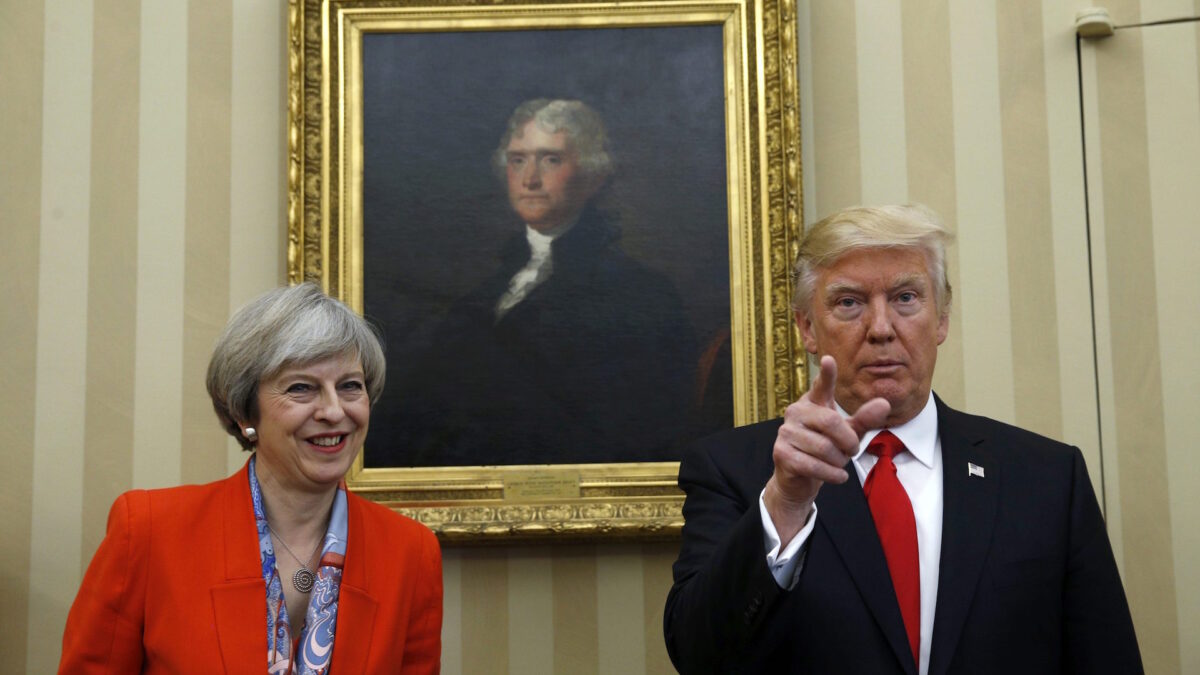 Así ha sido la reunión entre Trump y Theresa May