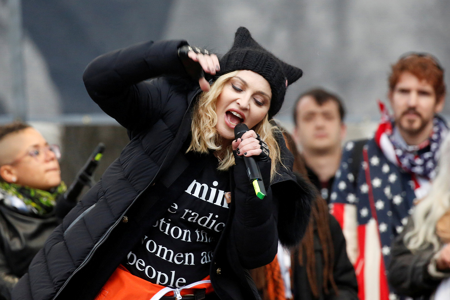Madonna durante su actuación en la Women’s March de Washington. (Foto: Shannon Stapleton / Reuters)
