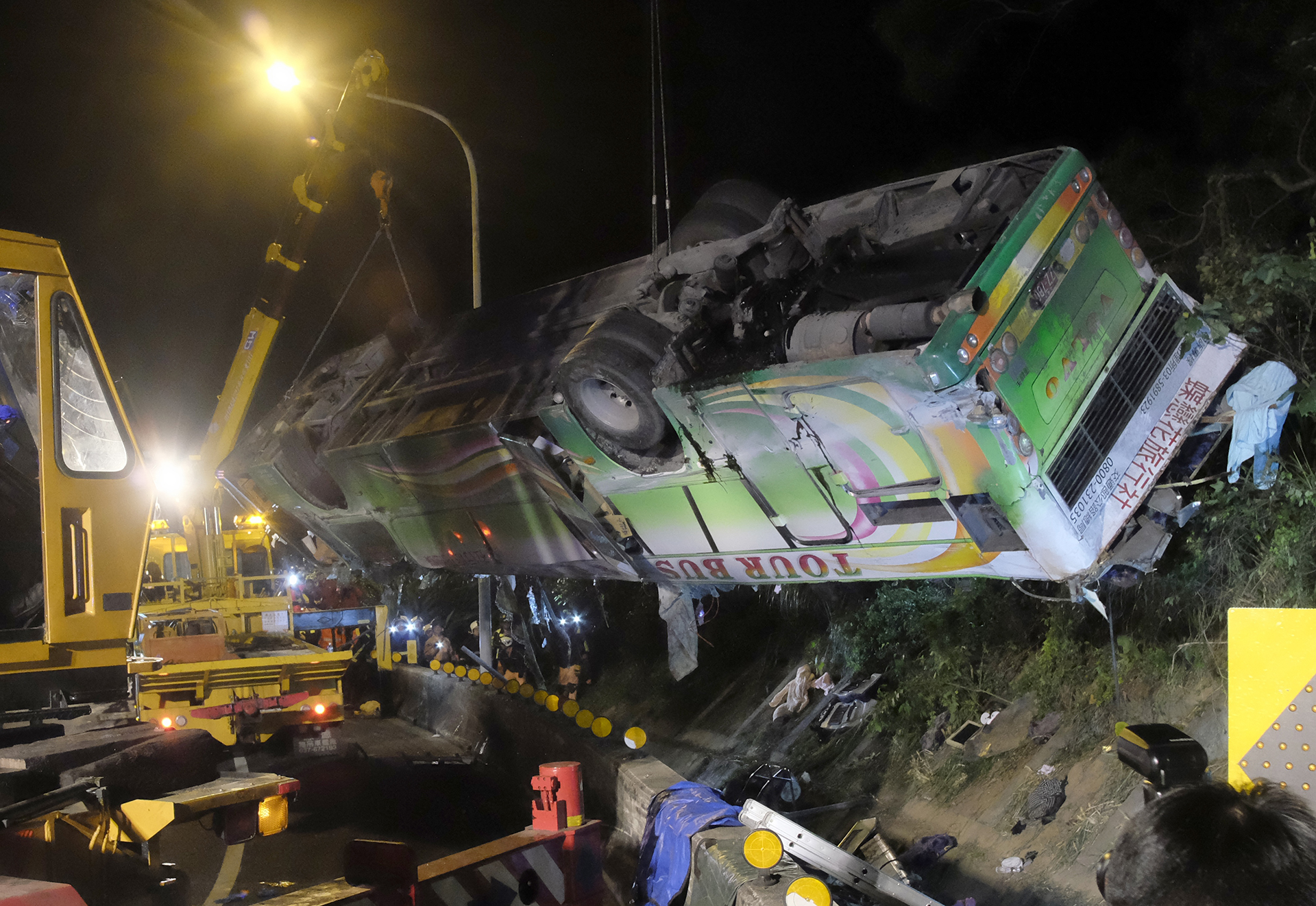 Un accidente de autobús en Taiwán deja al menos 32 fallecidos