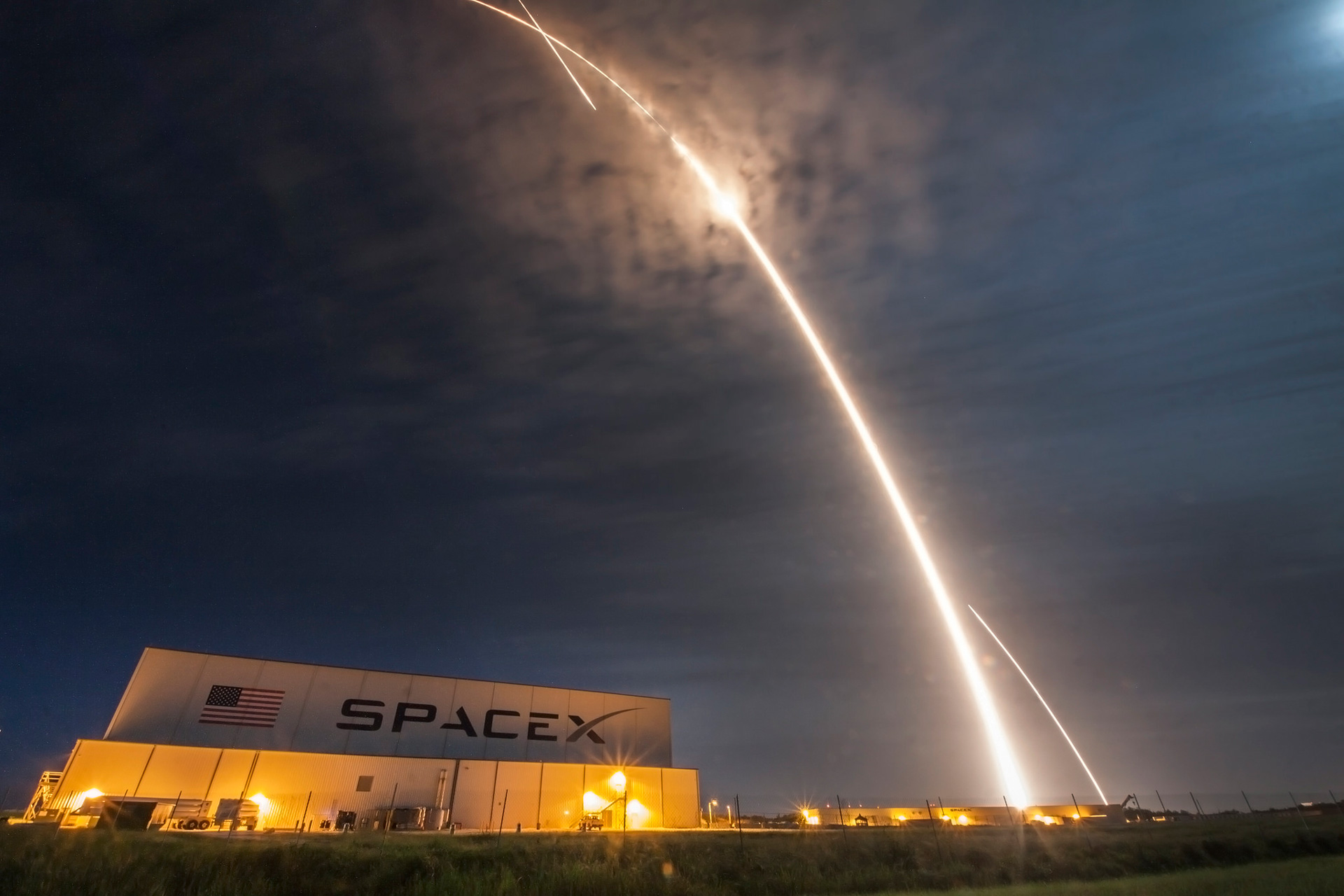 Lanzamiento del CSR-9  | Foto via Space X Flickr