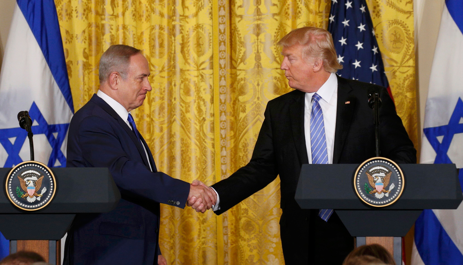 Trump apuesta por un acuerdo de paz negociado entre israelíes y palestinos
