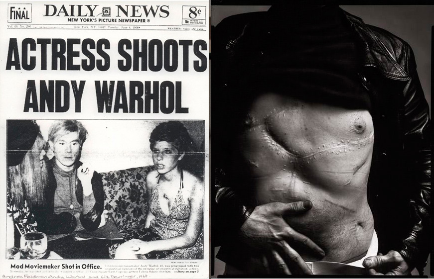 Valerie Solanas, autora de SCUM y de culpable de disparar a Warhol. (Foto: Portada del Daily Mail y retrato de Richard Avedon)