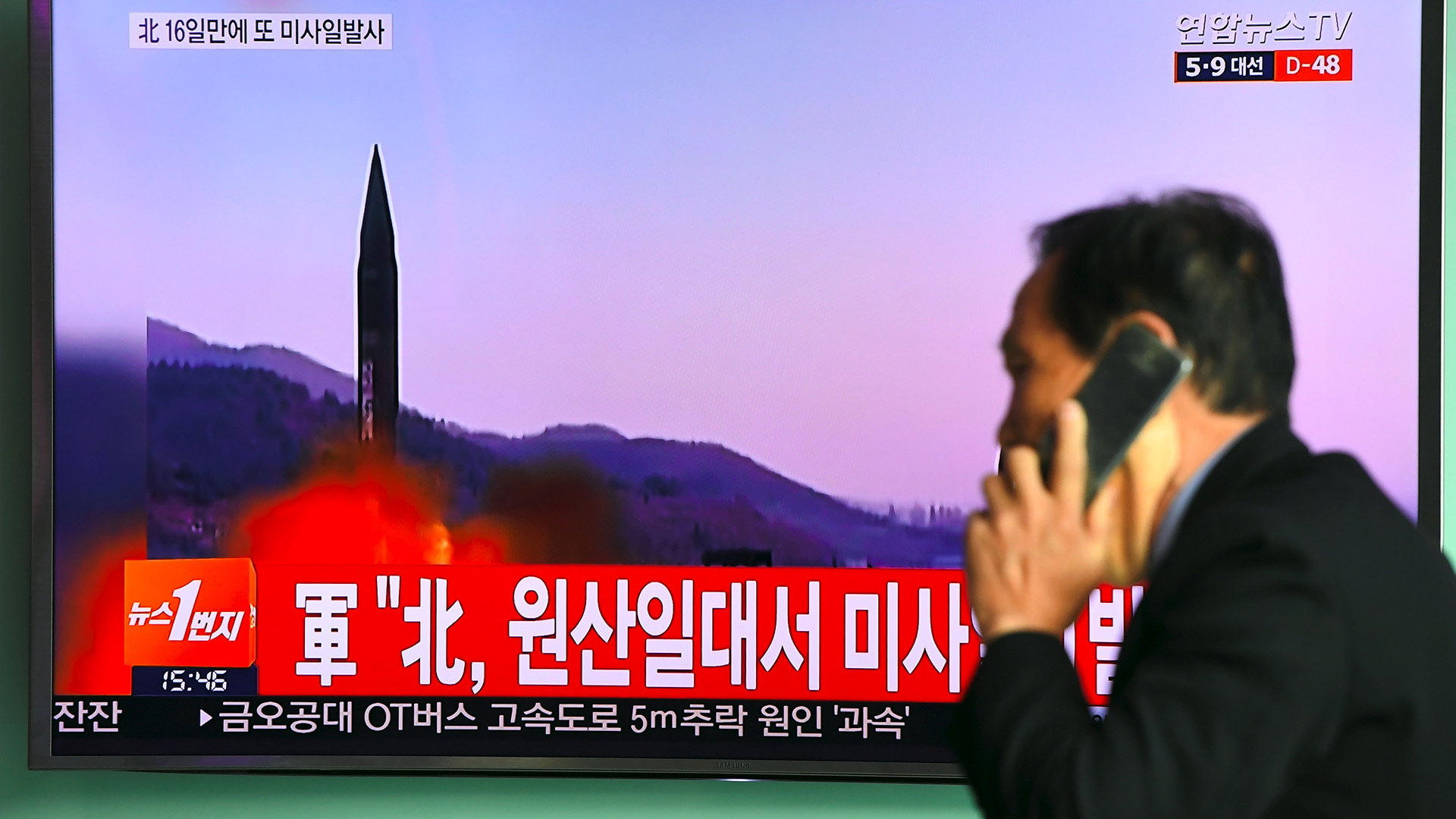 Corea del Norte eleva la tensión con un ensayo fallido de un misil