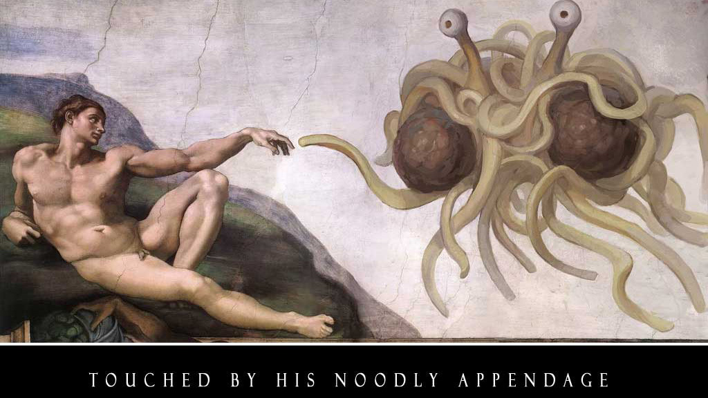 El Pastafarianismo, la religión que adora a un espagueti volador con albóndigas