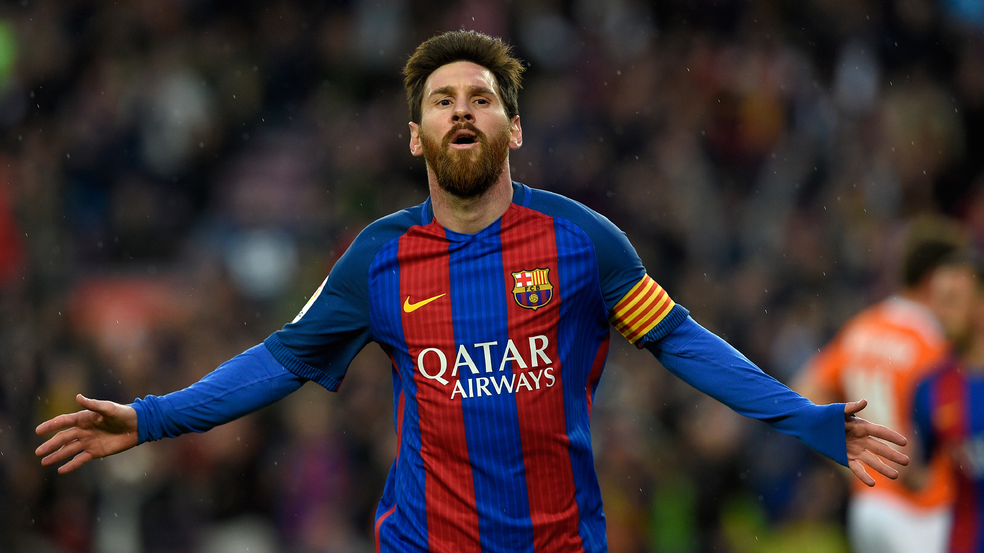 El Camp Nou homenajea a Messi por sus 500 goles
