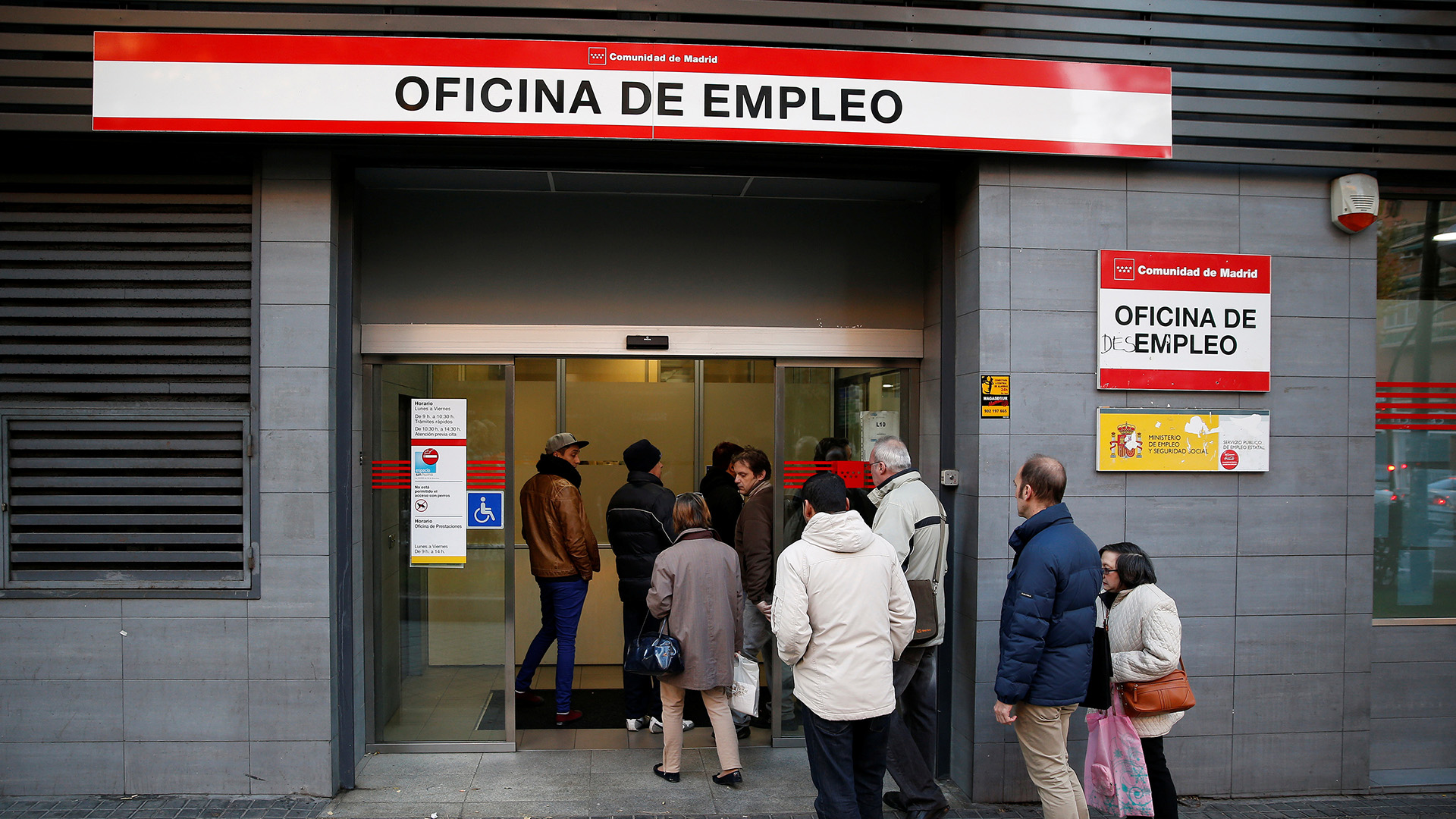 El paro sube en España en el primer trimestre y se sitúa en el 18,78%