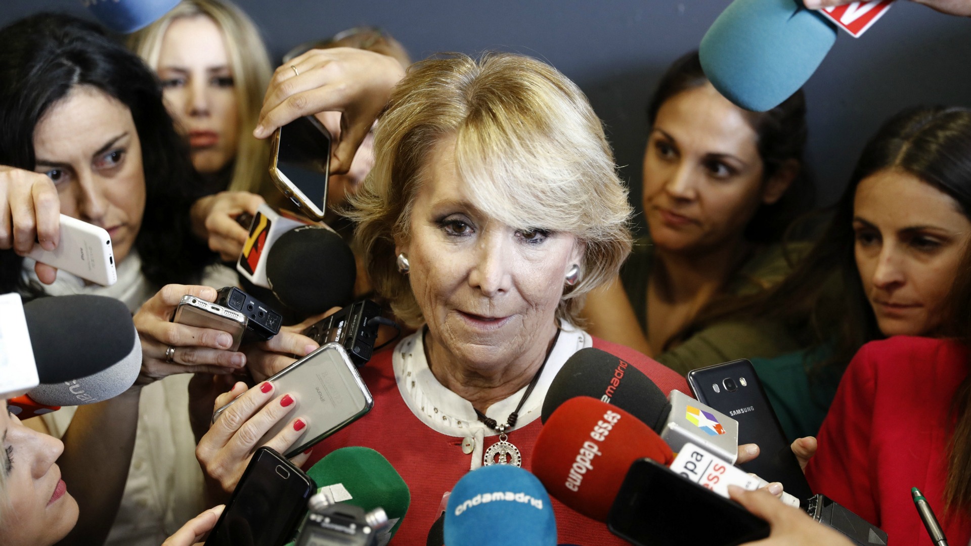 Esperanza Aguirre vincula a los acusados de la trama Gürtel con el PP nacional