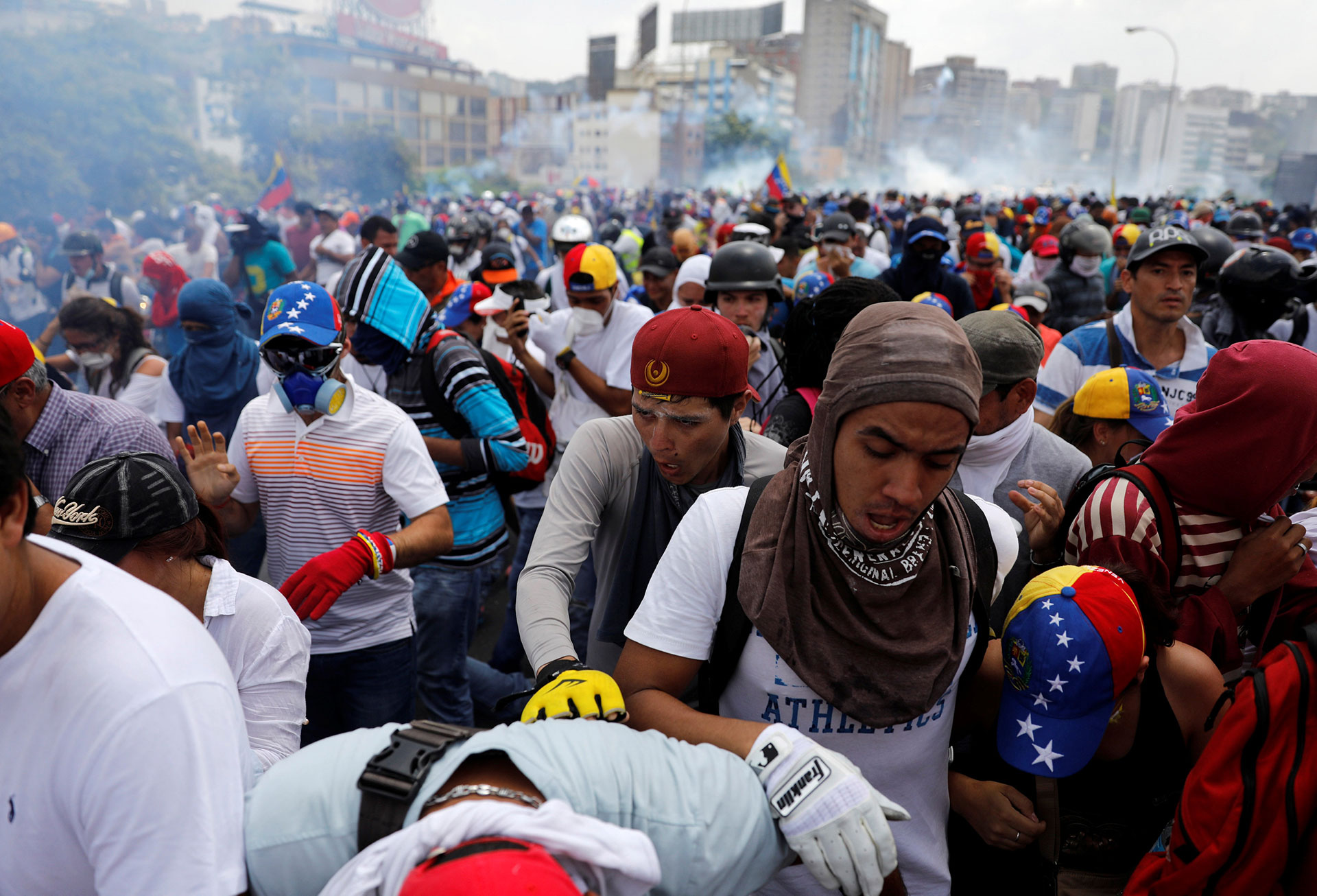 La 'madre de todas las marchas' de Venezuela, en imágenes 14