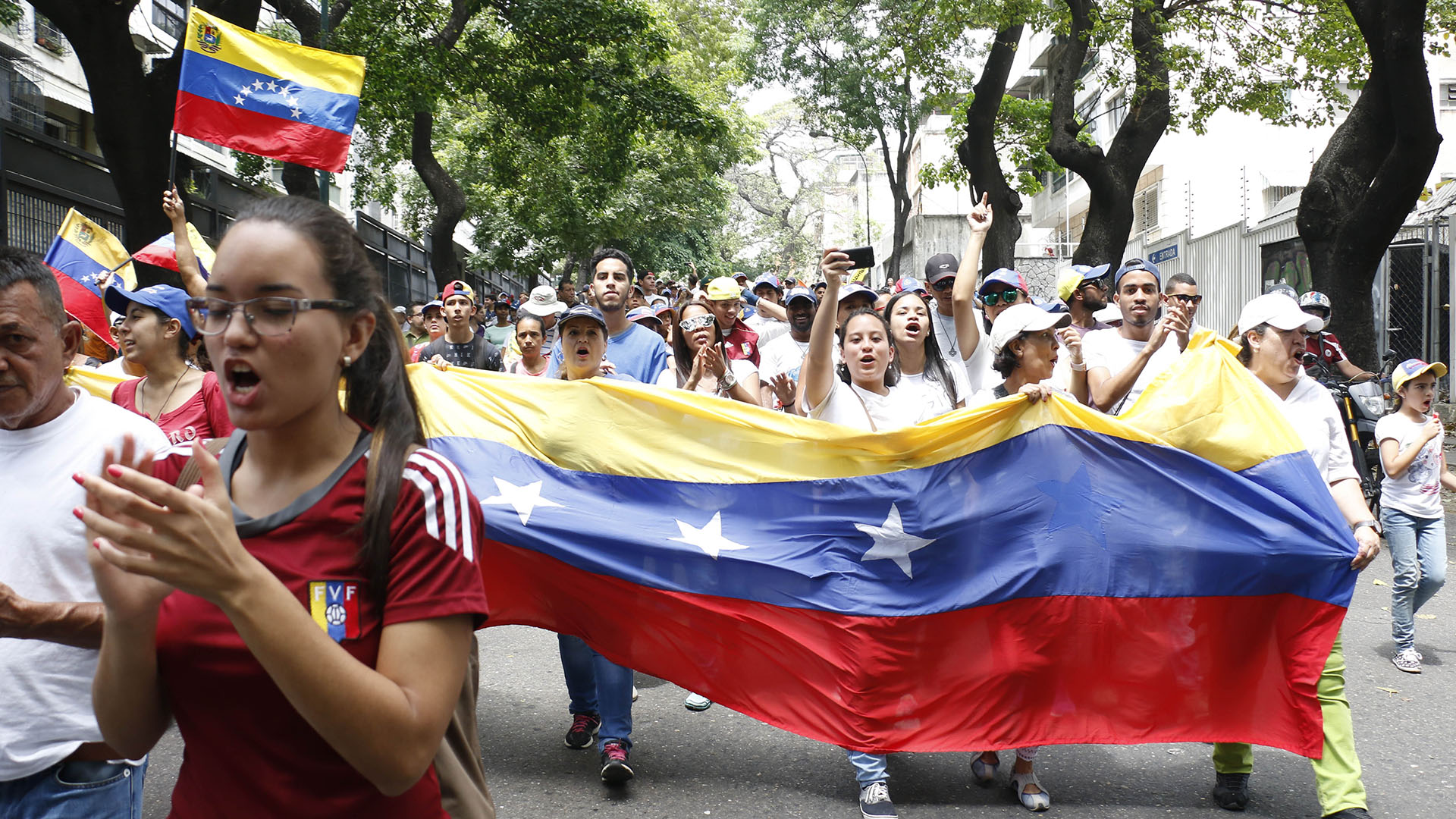 La 'madre de todas las marchas' de Venezuela, en imágenes 7