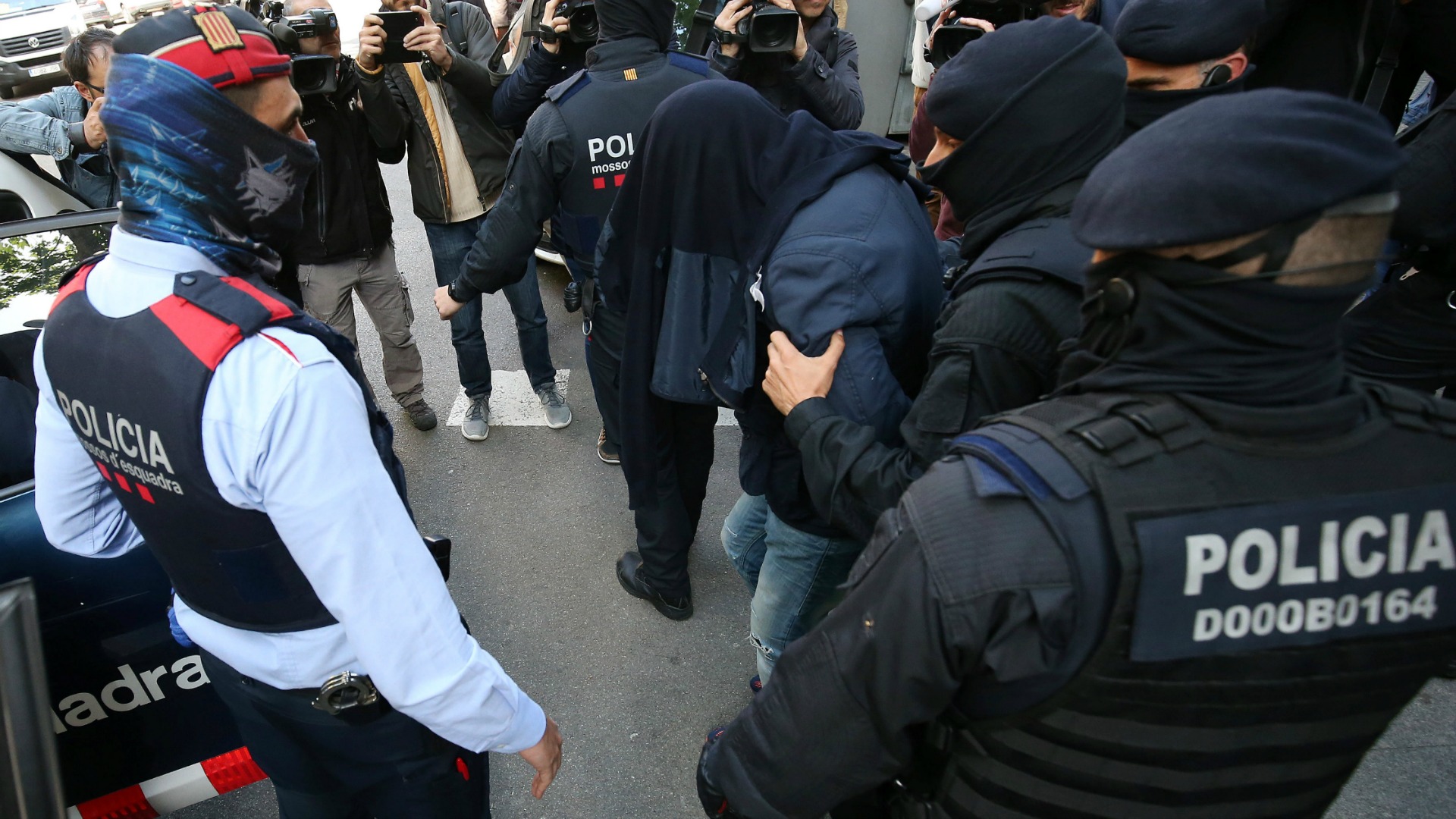 Nueve detenidos en una importante operación antiterrorista en Cataluña