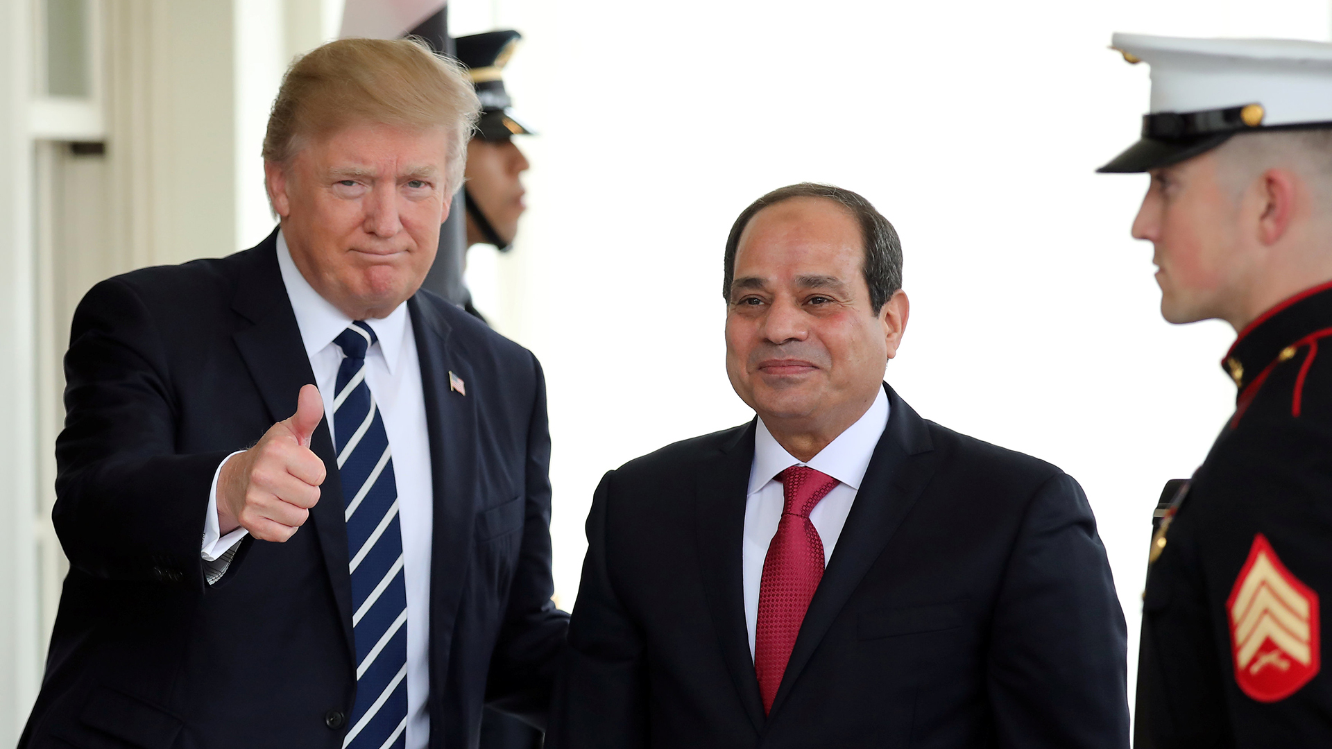 Trump declara su apoyo al presidente egipcio y promete más cooperación militar