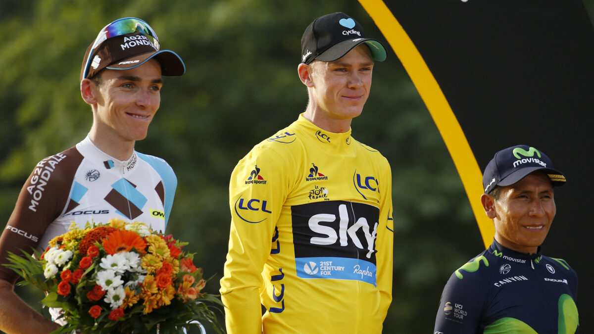 Chris Froome, ileso tras sufrir un atropello en Francia