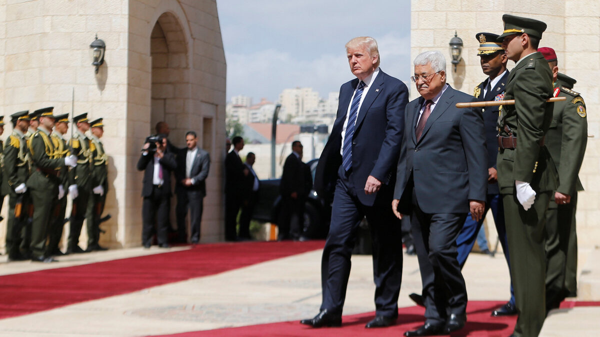 Donald Trump llega a Belén para entrevistarse con Abás