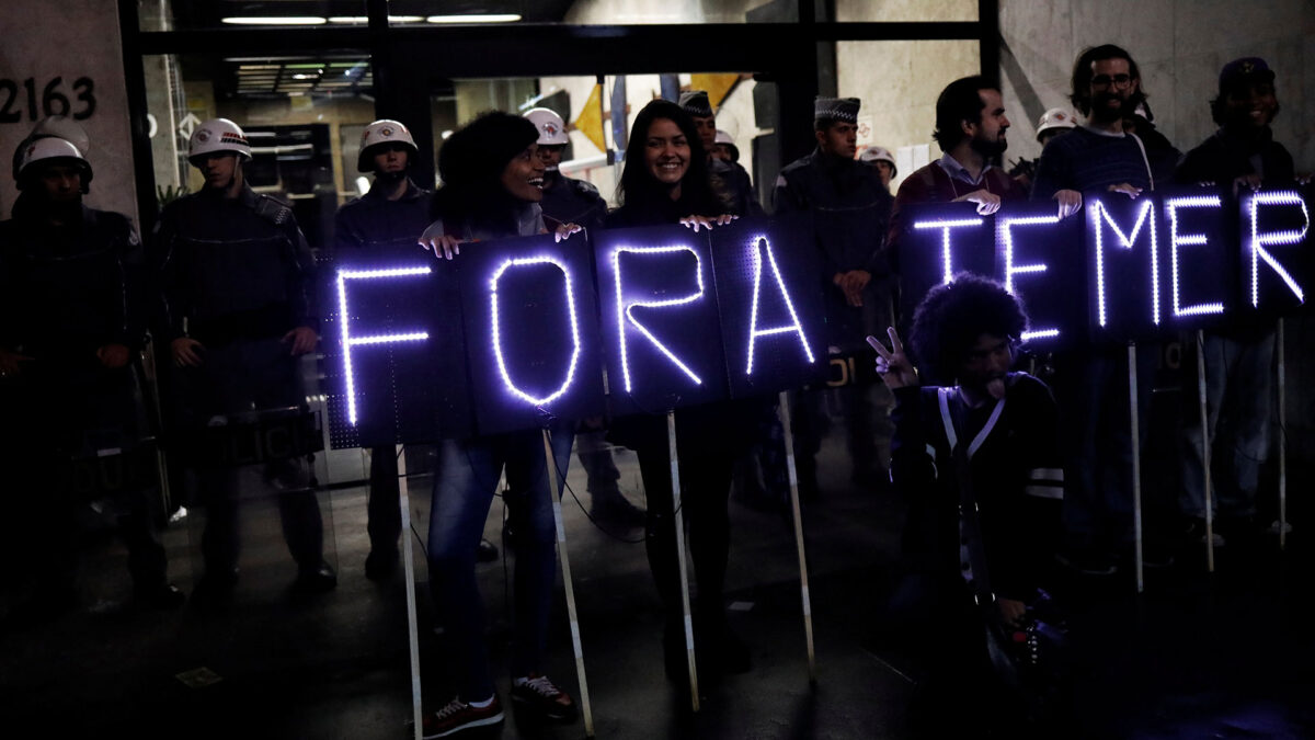 Noche de protestas en Brasil para exigir la salida de Temer y nuevas elecciones en el país