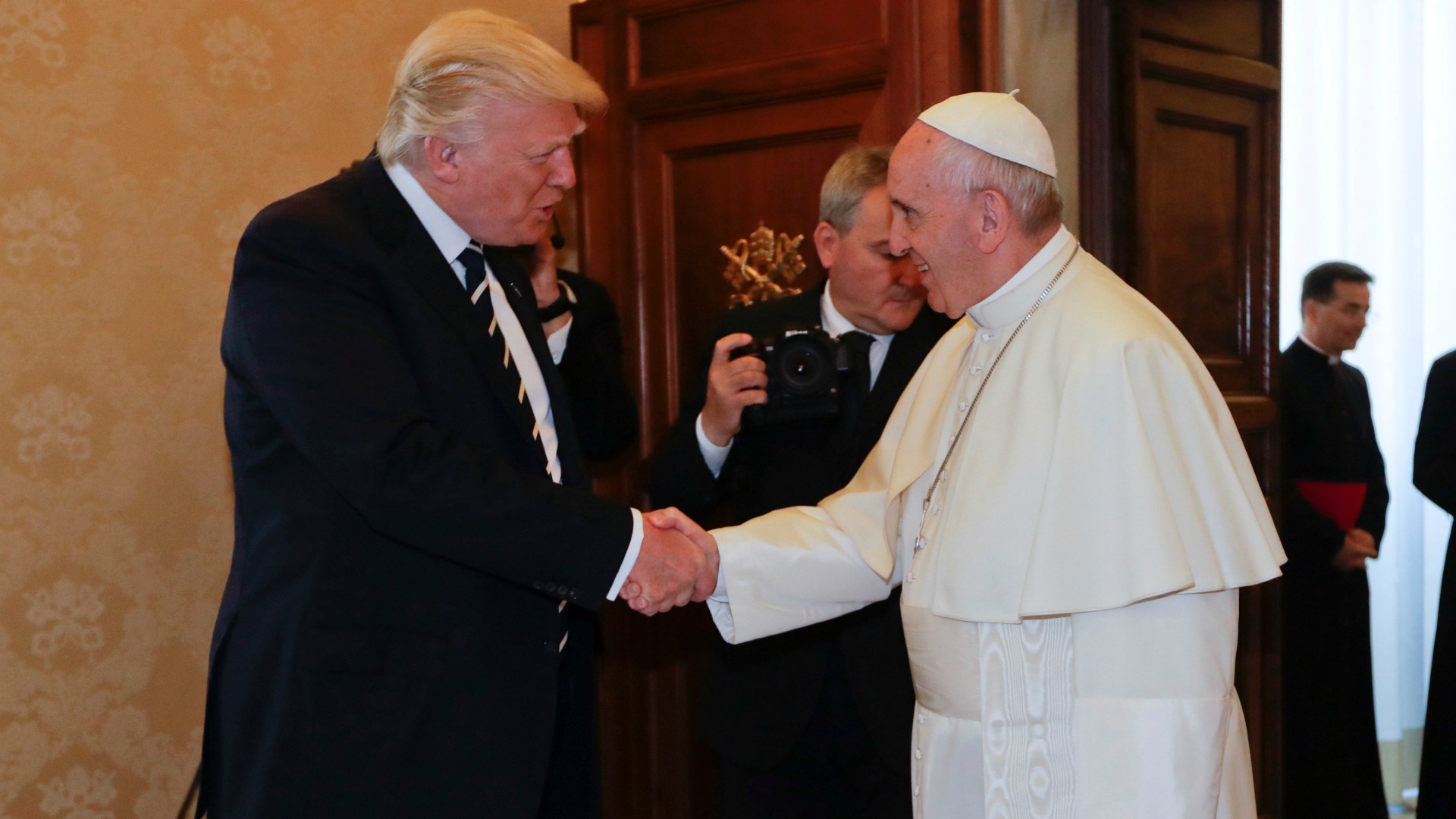 Primer encuentro de Donald Trump y el papa Francisco en el Vaticano