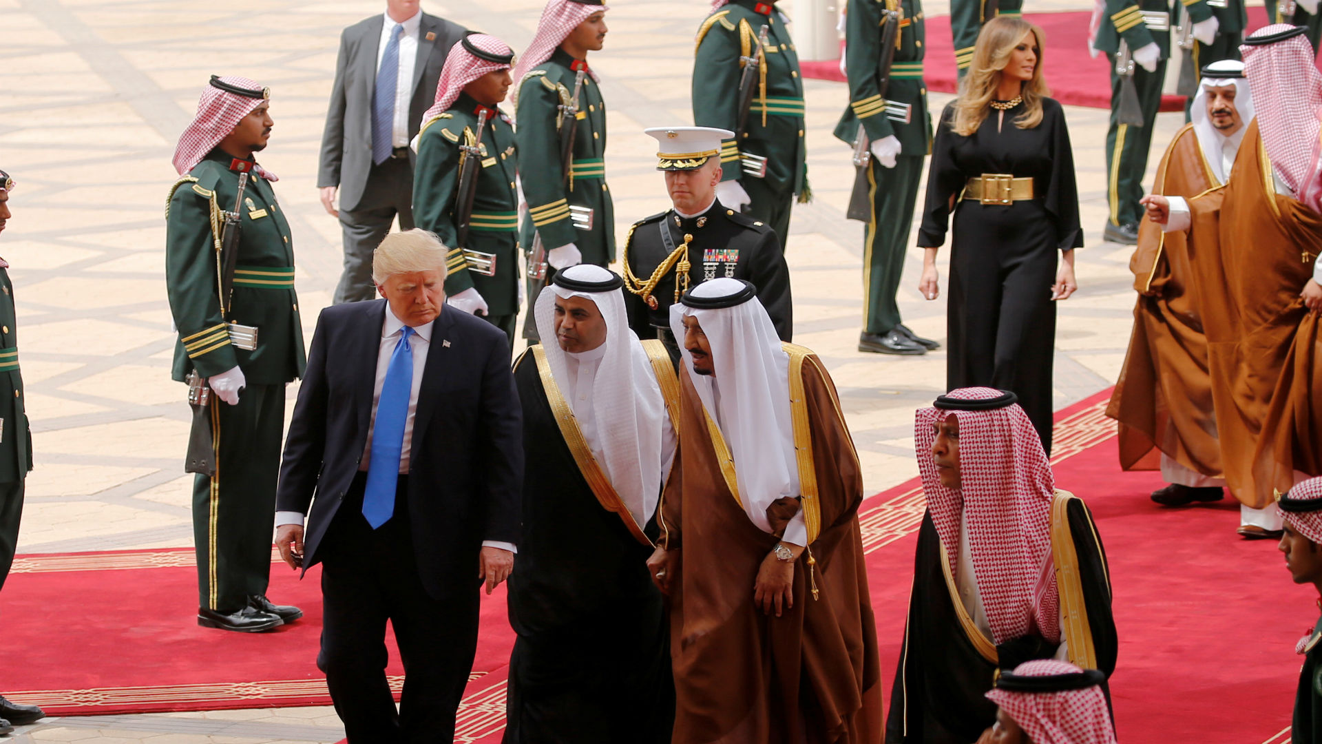 Trump arranca en Arabia Saudí su primera gira internacional como presidente
