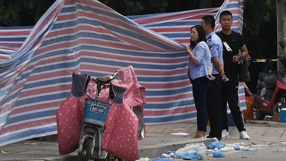 Una bomba causó la explosión mortal junto a una guardería en China