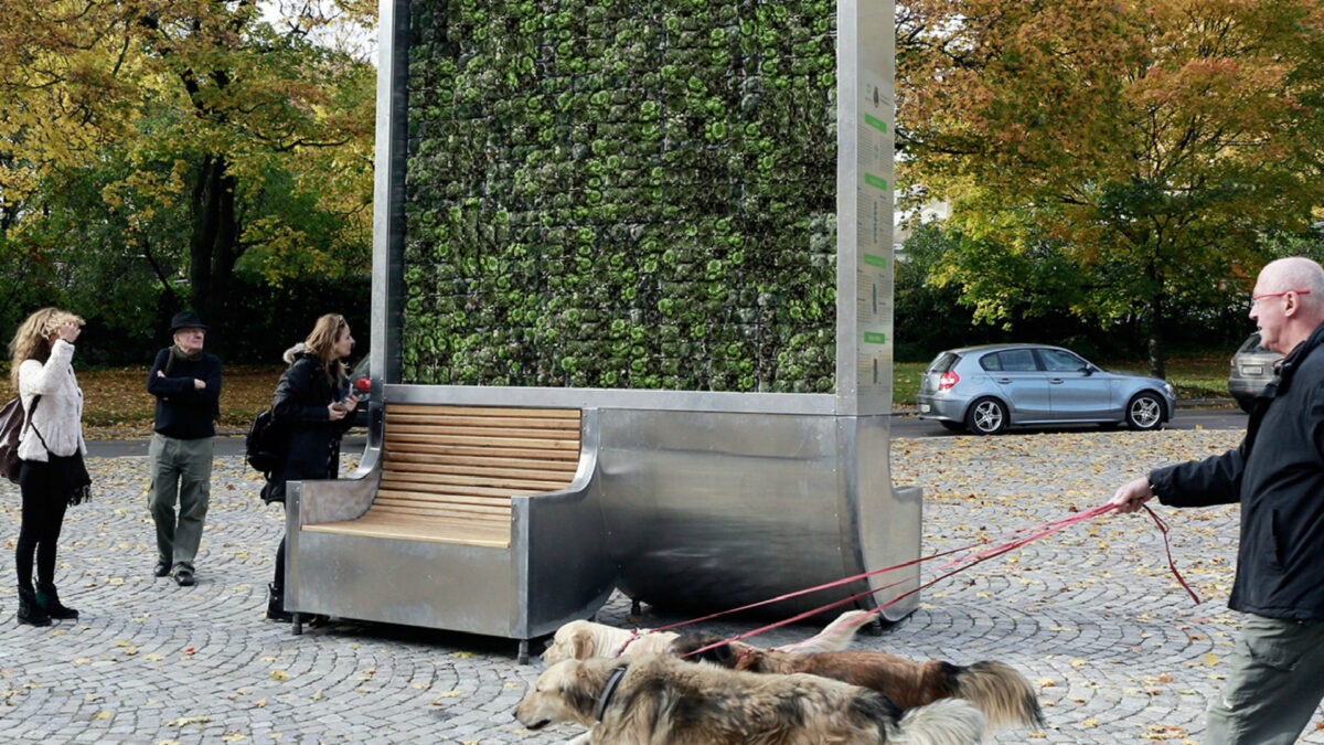 Un ‘árbol’ que absorbe la contaminación del aire como un pequeño bosque