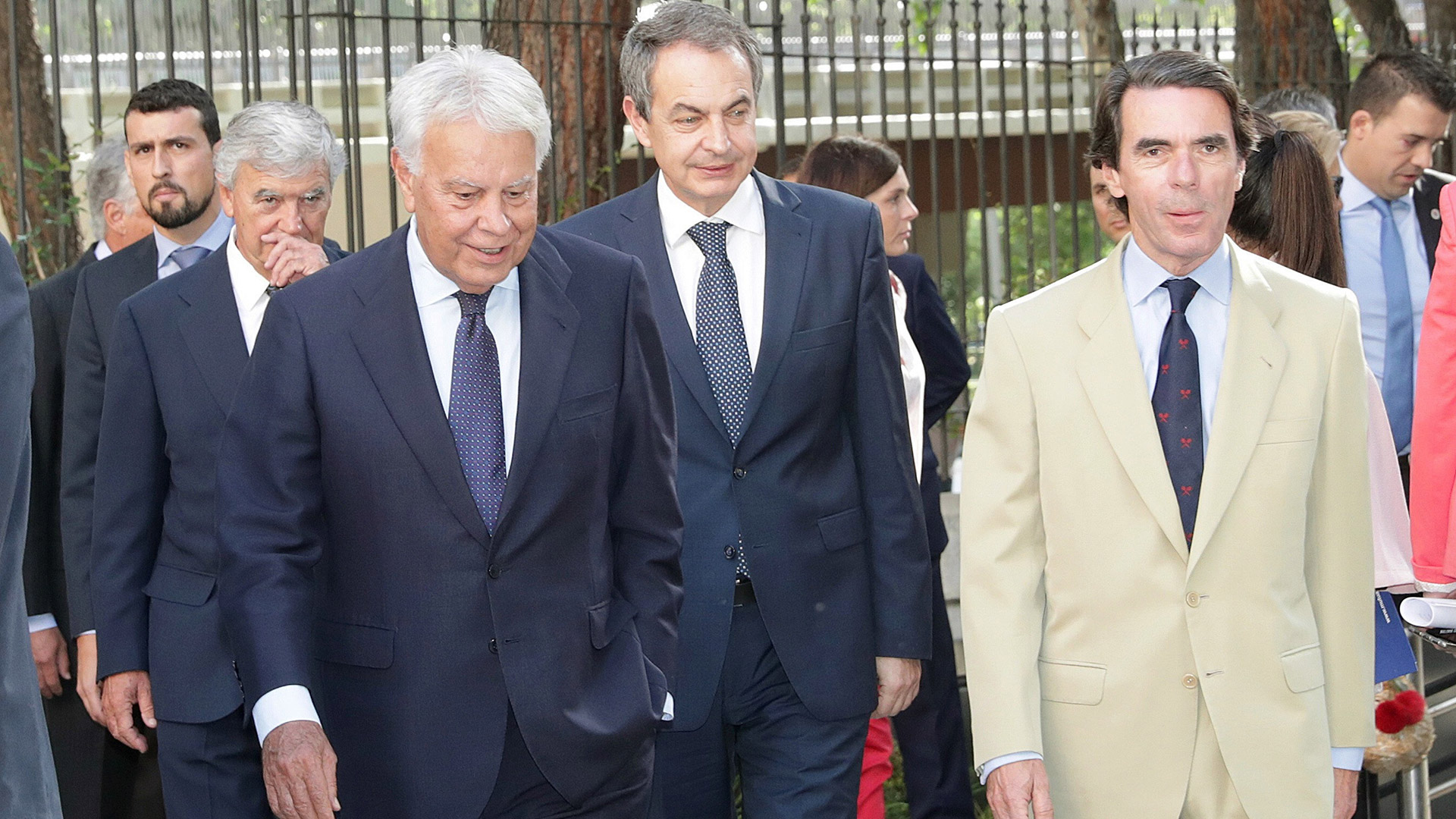 Los expresidentes del Gobierno coinciden en defender la unidad de España